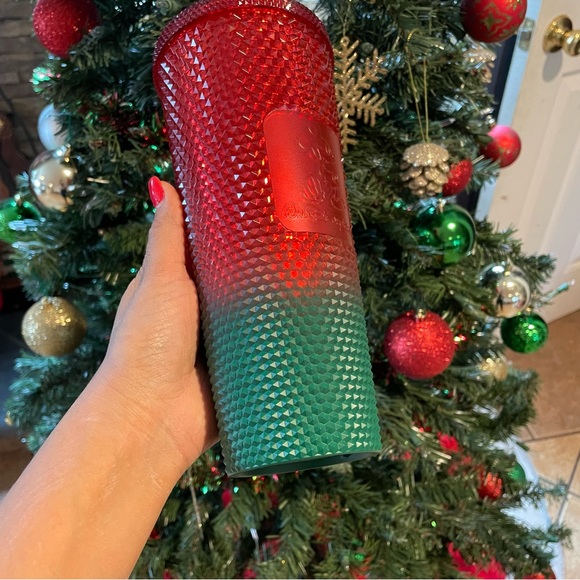 Disney Parks Mickey Christmas Starbucks Tumbler with Straw Walt Disney World NWT - Picture 7 of 13